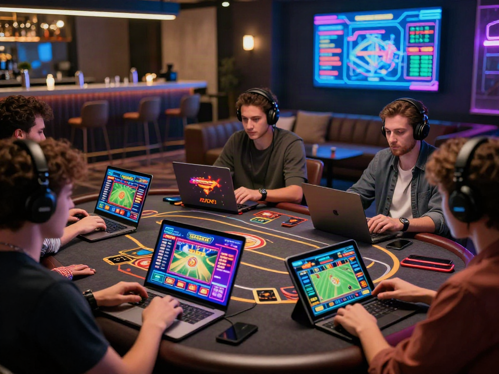 Engaging online betting environment with players enjoying games at https://9bet.ru.com/ showcasing vibrant gaming displays.