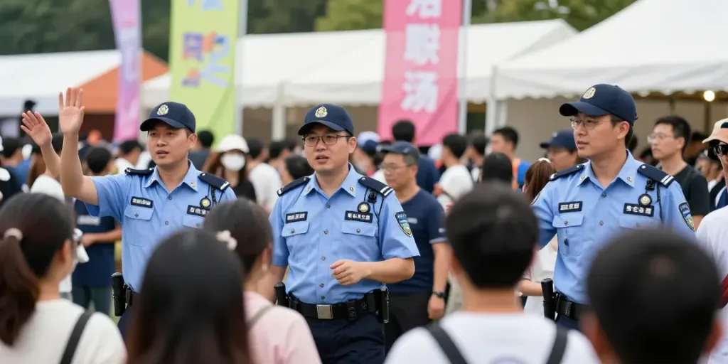 Event Security professionals ensuring safety at a community festival.