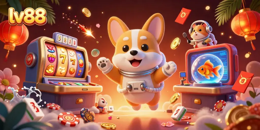 Experience the thrill of gaming with lv88 in a vibrant and dynamic space casino scene.