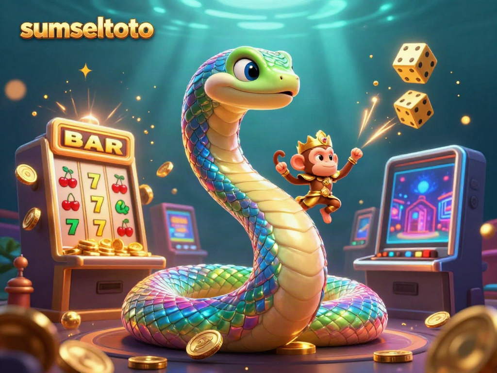 Experience the vibrant action of sumseltoto with a jackpot explosion of colorful casino elements.