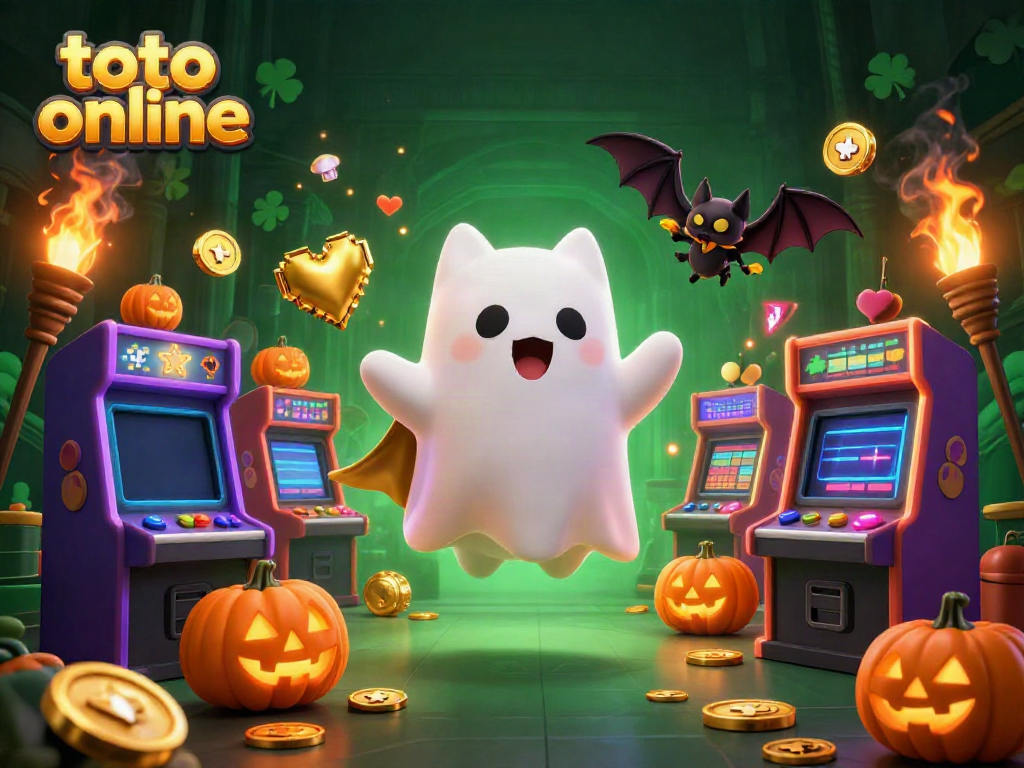 Engage in exciting gameplay with toto online featuring a ghost cat and a bat in a haunted casino setting.