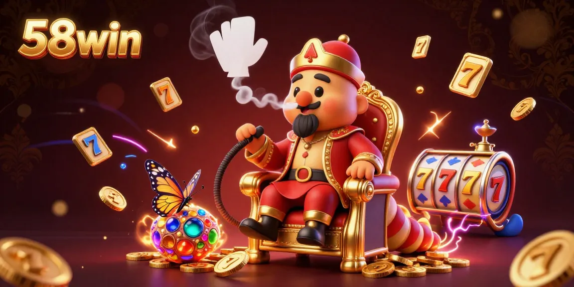 Engage in thrilling entertainment at 58win's captivating world with exhilarating poker hand symbols.