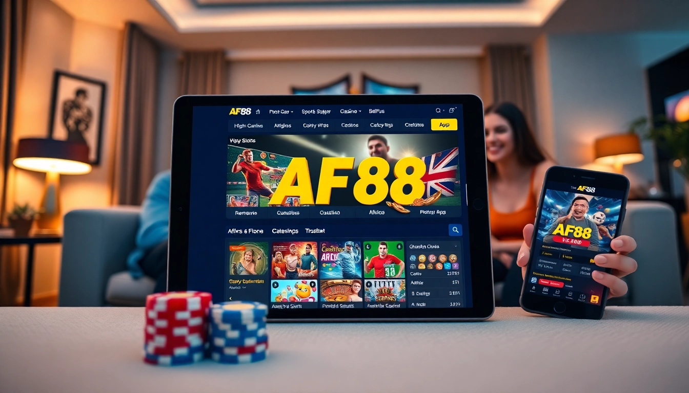 Engaging AF88 online betting experience with vibrant games and user-friendly interface.