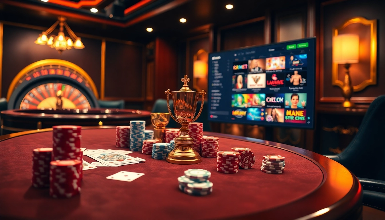 Players engaging in high-stakes gambling at https://rikvip.college/ with poker chips and cards.