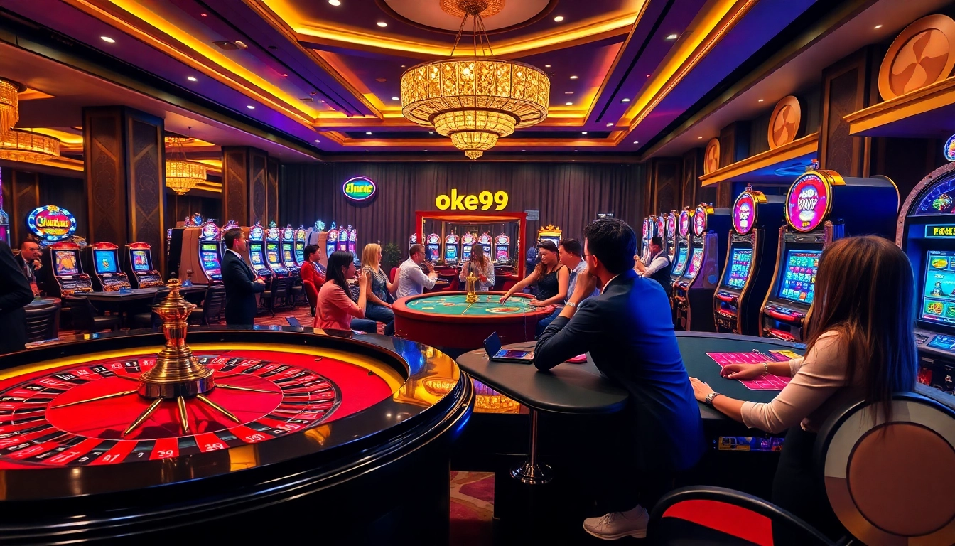 Experience thrilling gaming at Oke99 with exciting casino tables and vibrant poker matches.