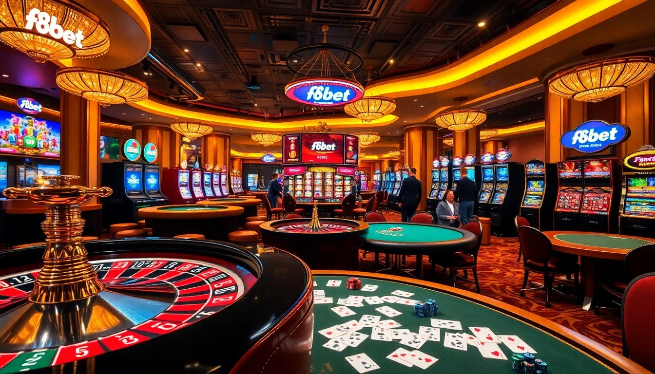 Experience the excitement at F8bet with vibrant casino games and engaging players.