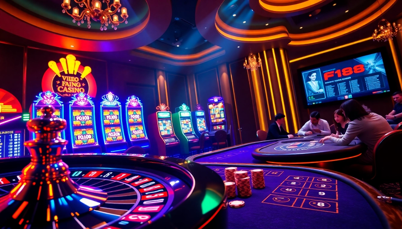 Experience the excitement of gambling at the trang chủ f168 online casino with vibrant tables and thrilling games.