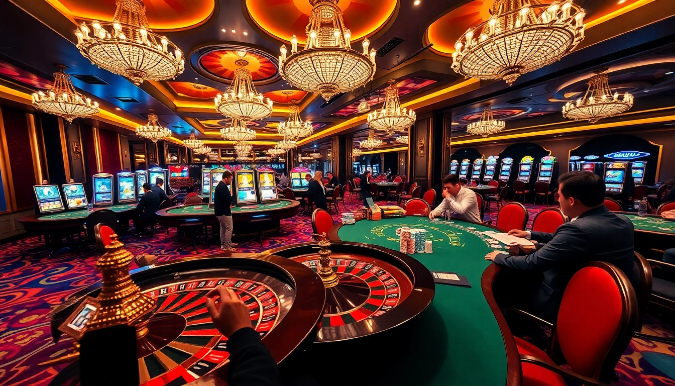 Experience the thrill of winning at MM88 HOW with vibrant casino tables and lively players.