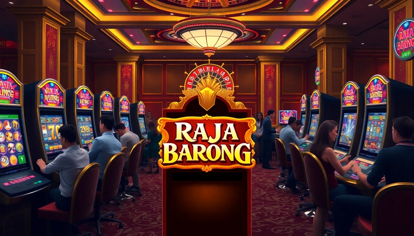 Engage in high-stakes fun with the exciting Raja Barong slot machine at the casino.