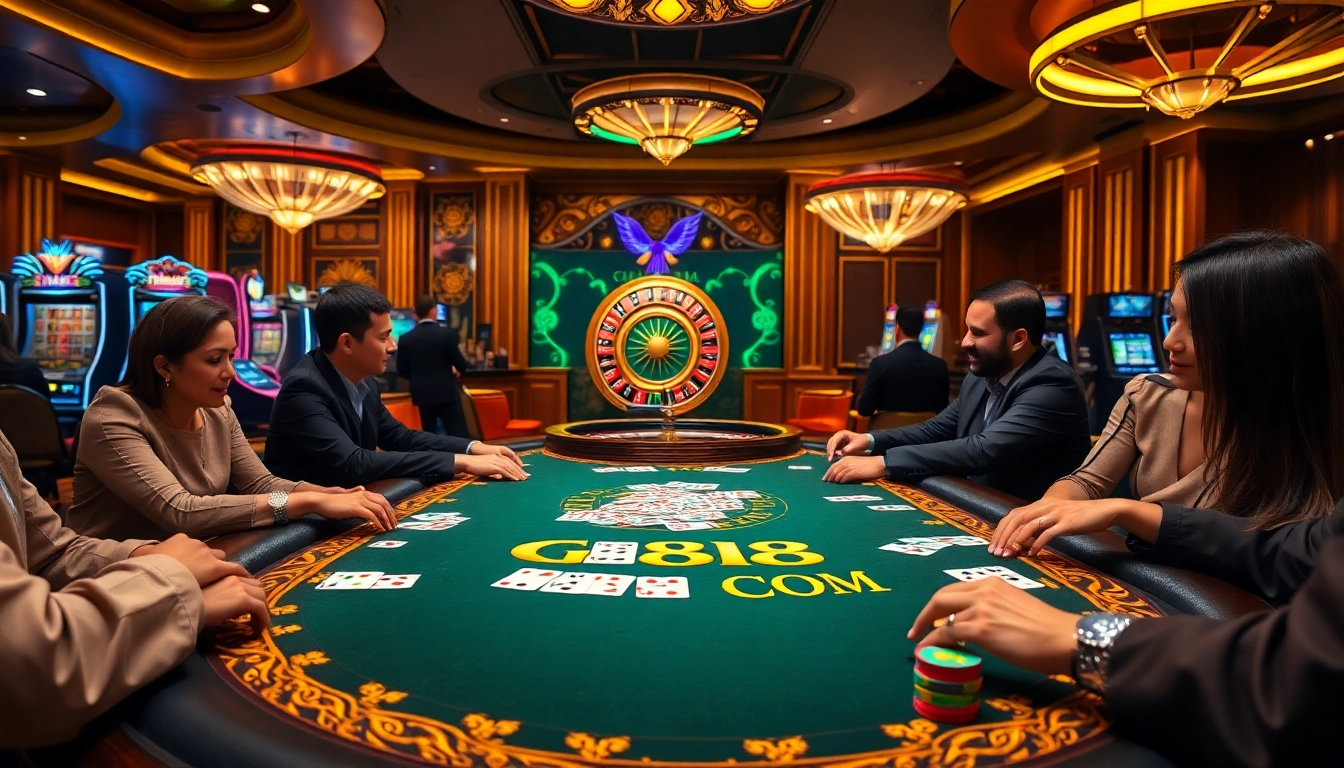 Experience the excitement of GG88 COM with thrilling poker games and vibrant casino atmosphere.