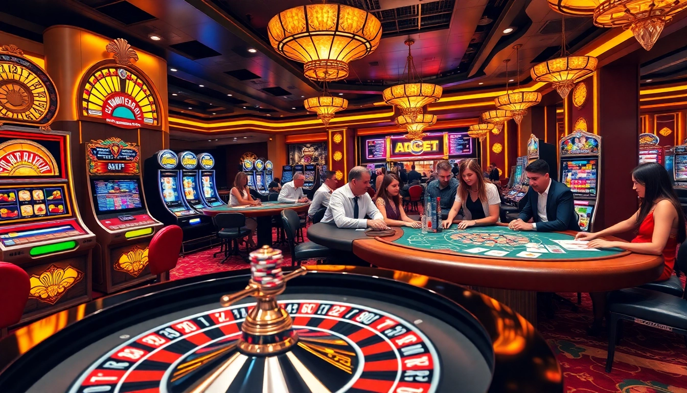 Experience thrilling gameplay at abc8 with vibrant slot machines and engaging poker tables.