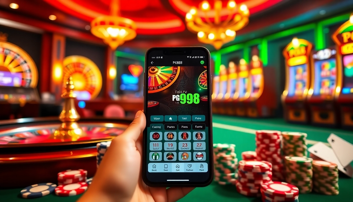Tải App PG88 enhancing the online gambling experience with a friendly casino app interface.