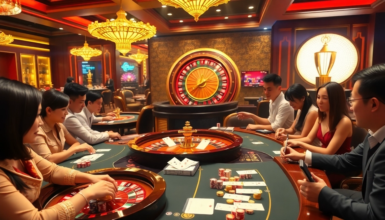 Experience Sự Kiện KJC with thrilling casino games amidst luxurious ambiance and excitement.
