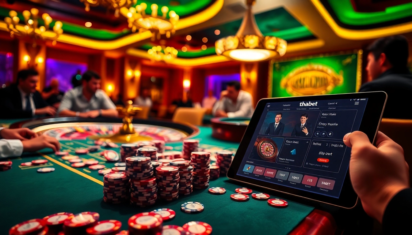 Experience thrilling gaming at thabet com with casino tables and online interfaces.