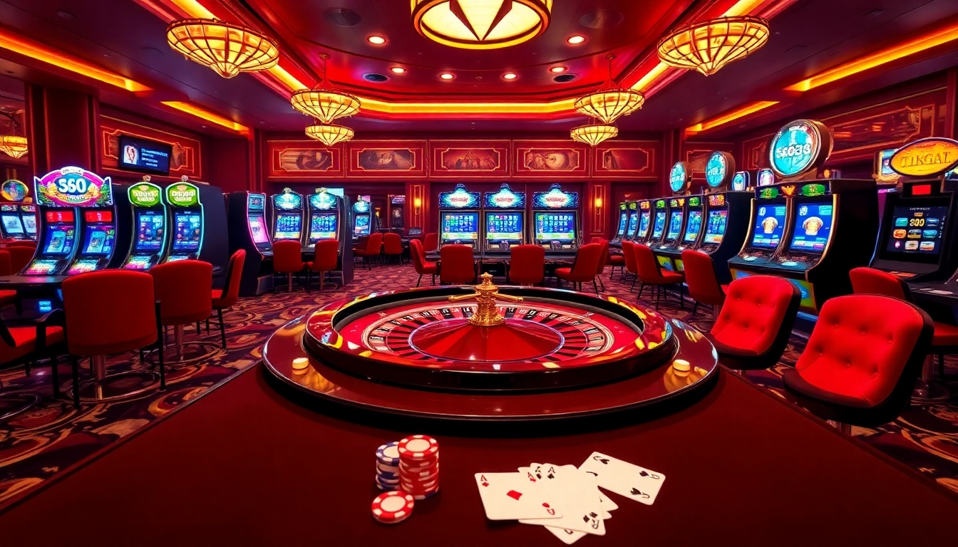 Experience the thrills of high-stakes play at the 88i game casino with vibrant tables and slot machines.