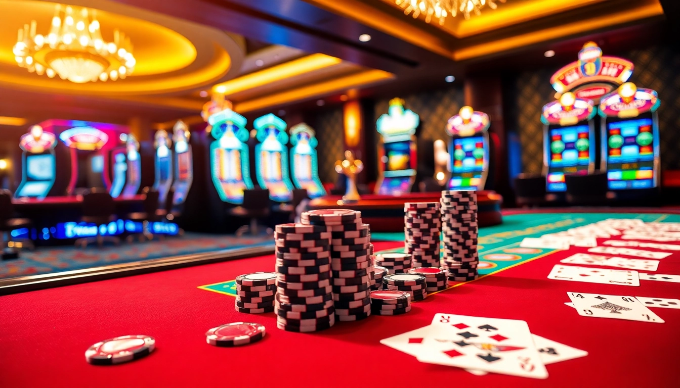 Engaging scene at nhà cái gg88 featuring vibrant casino games and players in action.