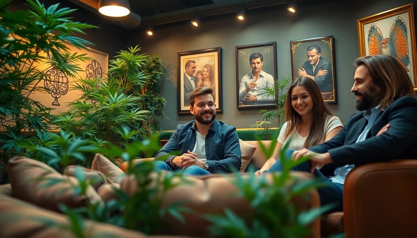 Engage with the atmosphere of Cannabis Clubs Lloret De Mar in a cozy setting, featuring enthusiasts at ease.