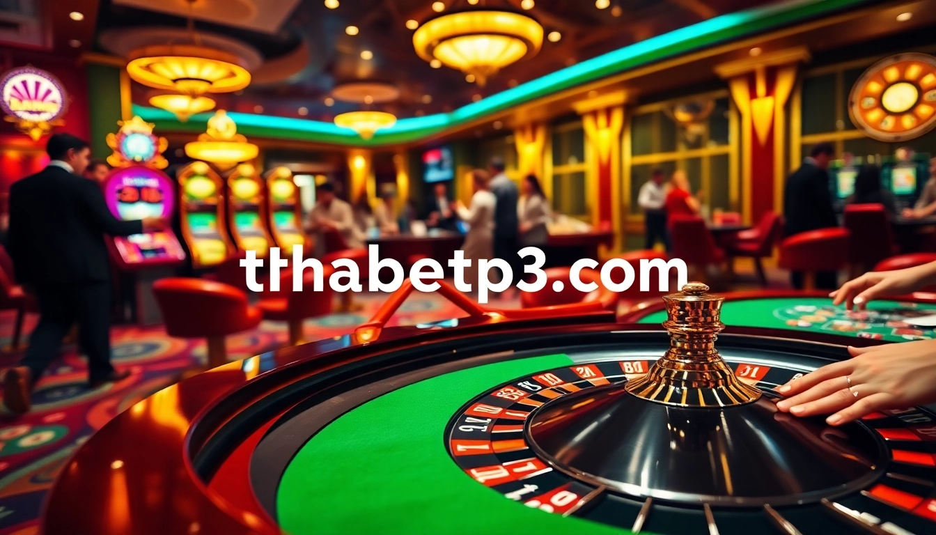 Experience the thrill of winning at https://thabetp3.com/ featuring vibrant casino games and excited players.