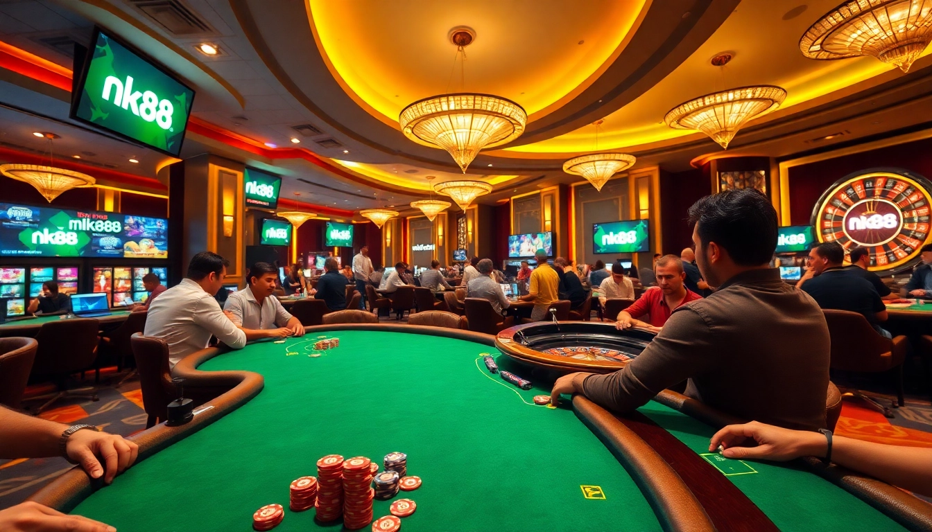 Experience thrilling moments at https://nk88uk.com/ as players engage in lively table games and slots.